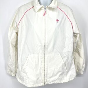 Lilly Pulitzer Vintage White Label Windbreaker Jacket Size M